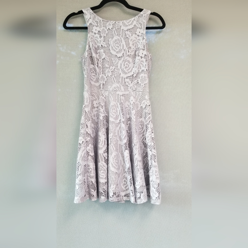 Speechless Gray A-line Maxi Dress with Bell Sleeves